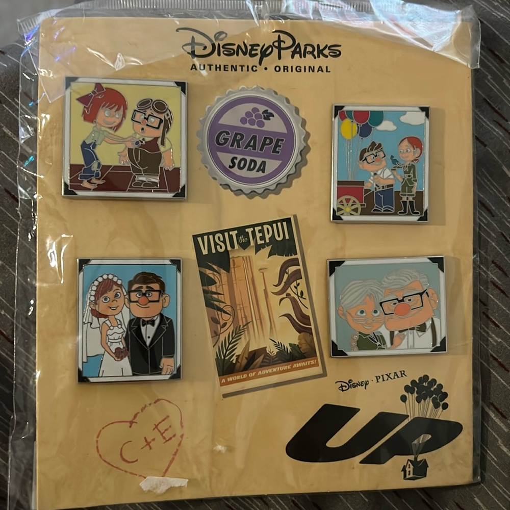 Disney Parks UP Pin set of four